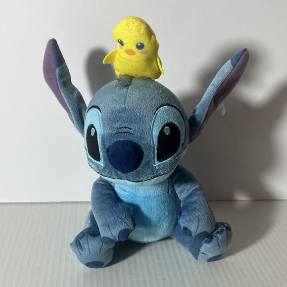 Disney Lilo & Stitch w/ Easter Chick 10" Plush Stuffed Animal  Just Play Toy - Picture 1 of 11
